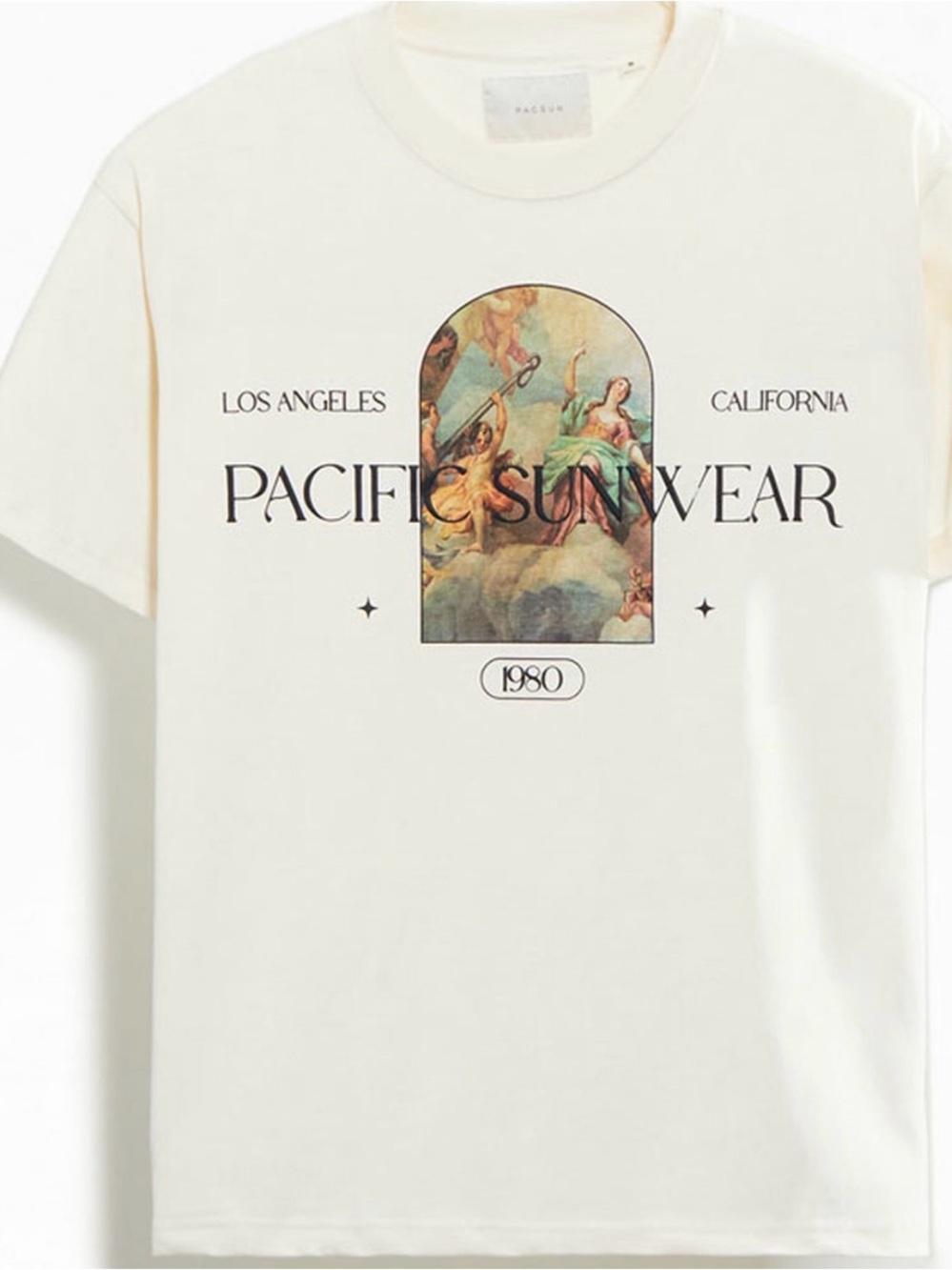 PacSun Cream Graphic Short-Sleeve Tee